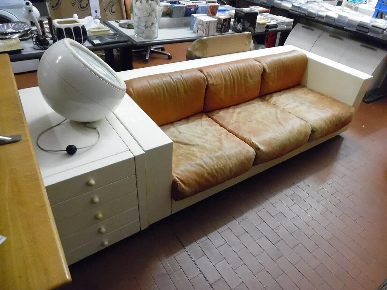 Saratoga sofa by Massimo and Lella Vignelli for Poltronova, 70's 1137067