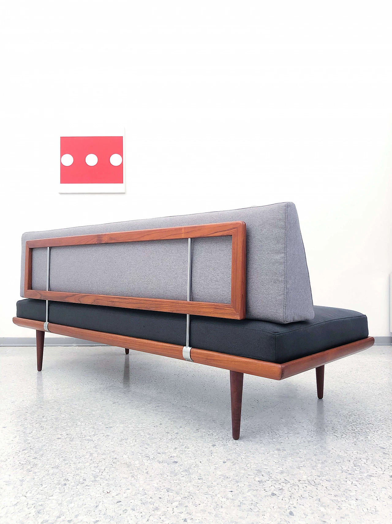 Daybed con struttura in teak design P. Hvidt & O. Mølgaard, anni '60 1137924