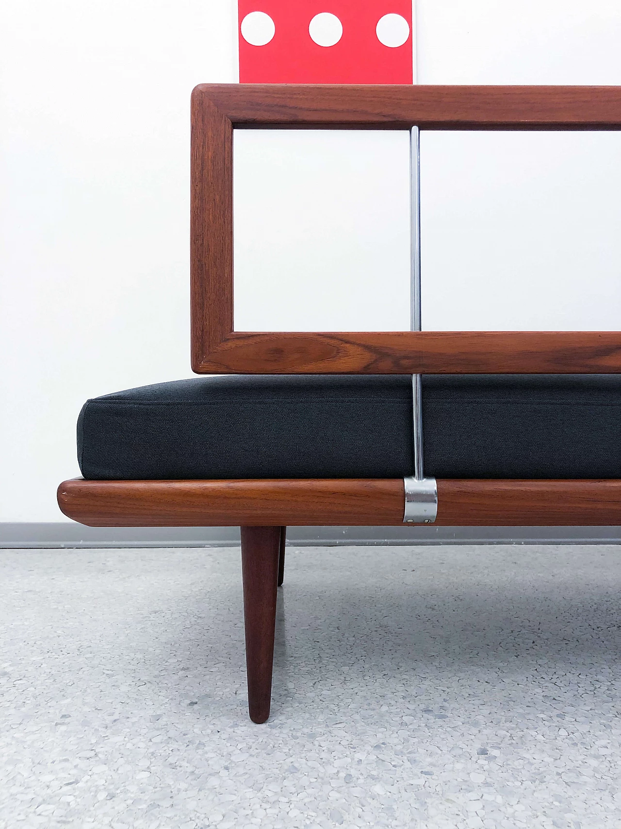 Daybed con struttura in teak design P. Hvidt & O. Mølgaard, anni '60 1137937