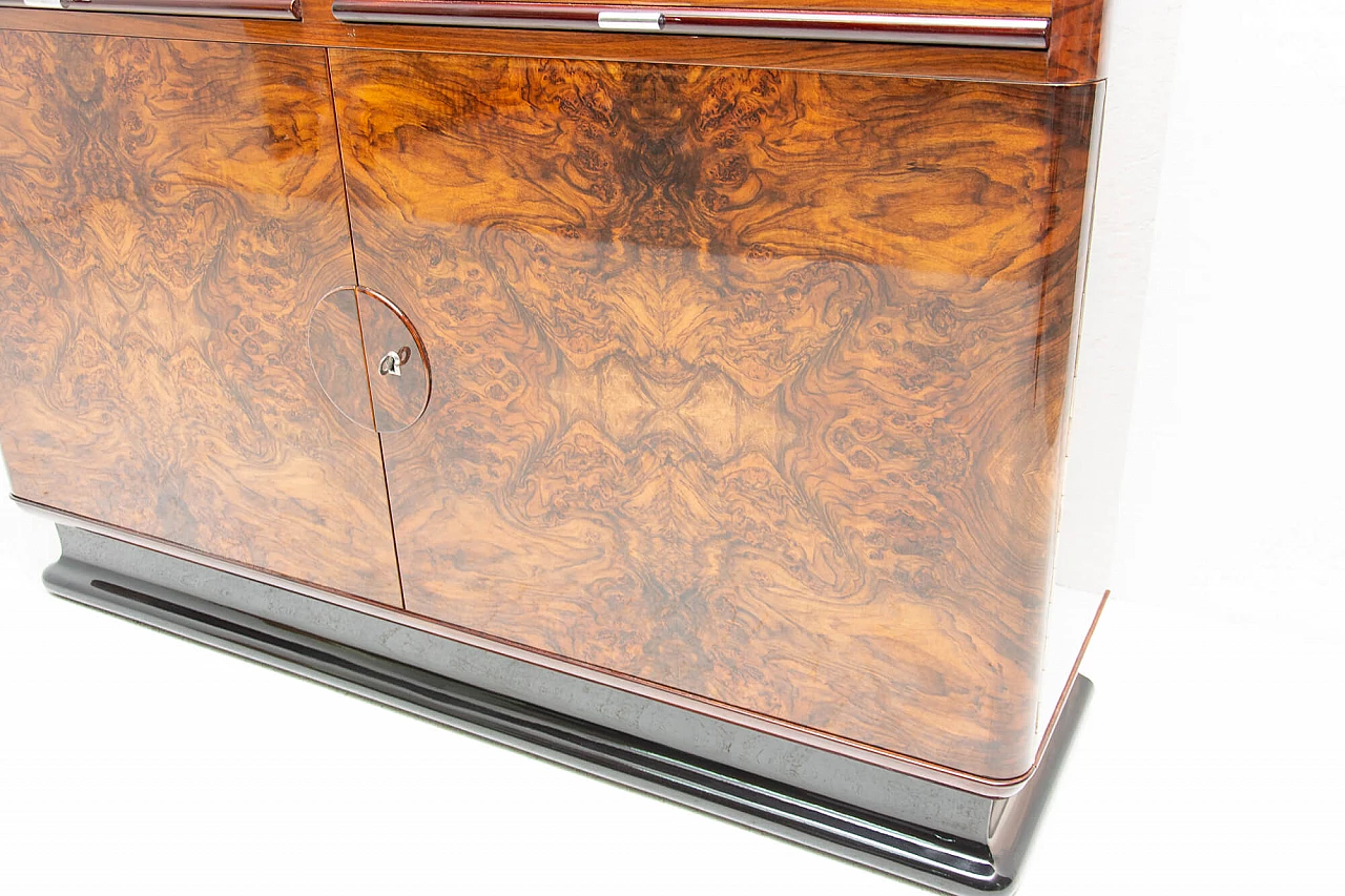 Walnut showcase by Jindrich Halabala for ÚP Závody Brno, 1930s 1137992