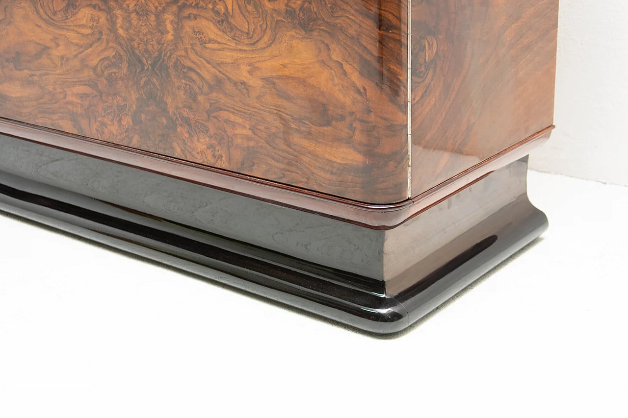 Walnut showcase by Jindrich Halabala for ÚP Závody Brno, 1930s 1137993