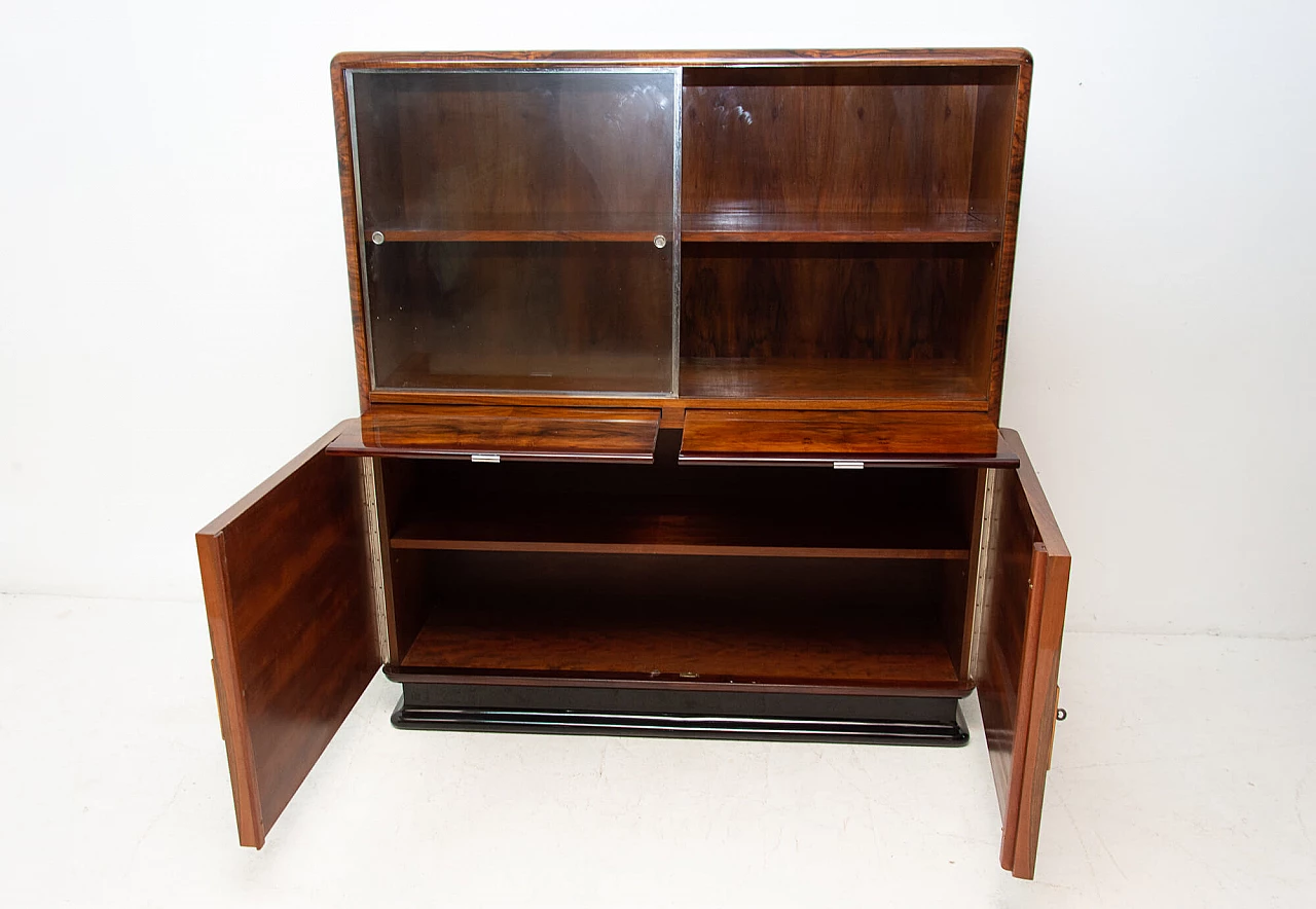Walnut showcase by Jindrich Halabala for ÚP Závody Brno, 1930s 1137995