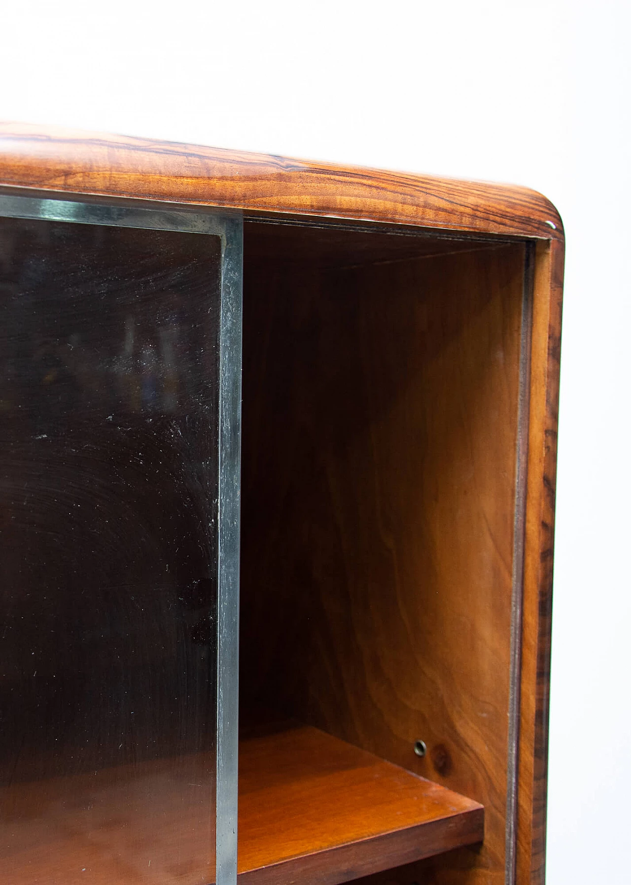 Walnut showcase by Jindrich Halabala for ÚP Závody Brno, 1930s 1137999