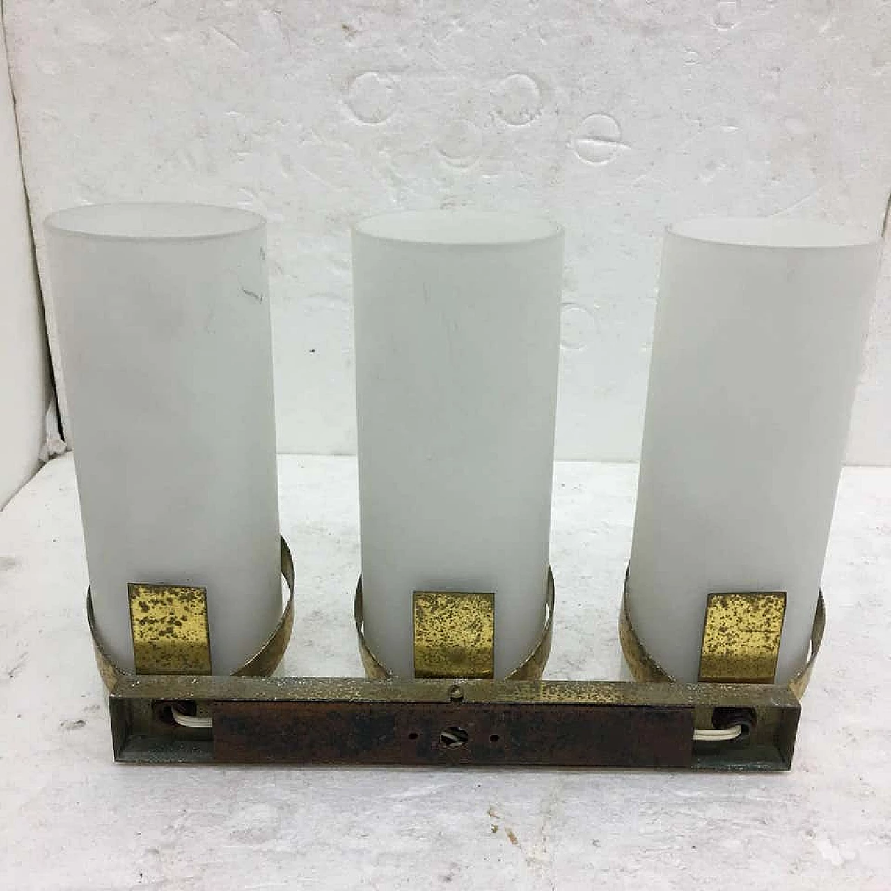 Lampada da parete nello stile di Fontana Arte, anni '50 1138381