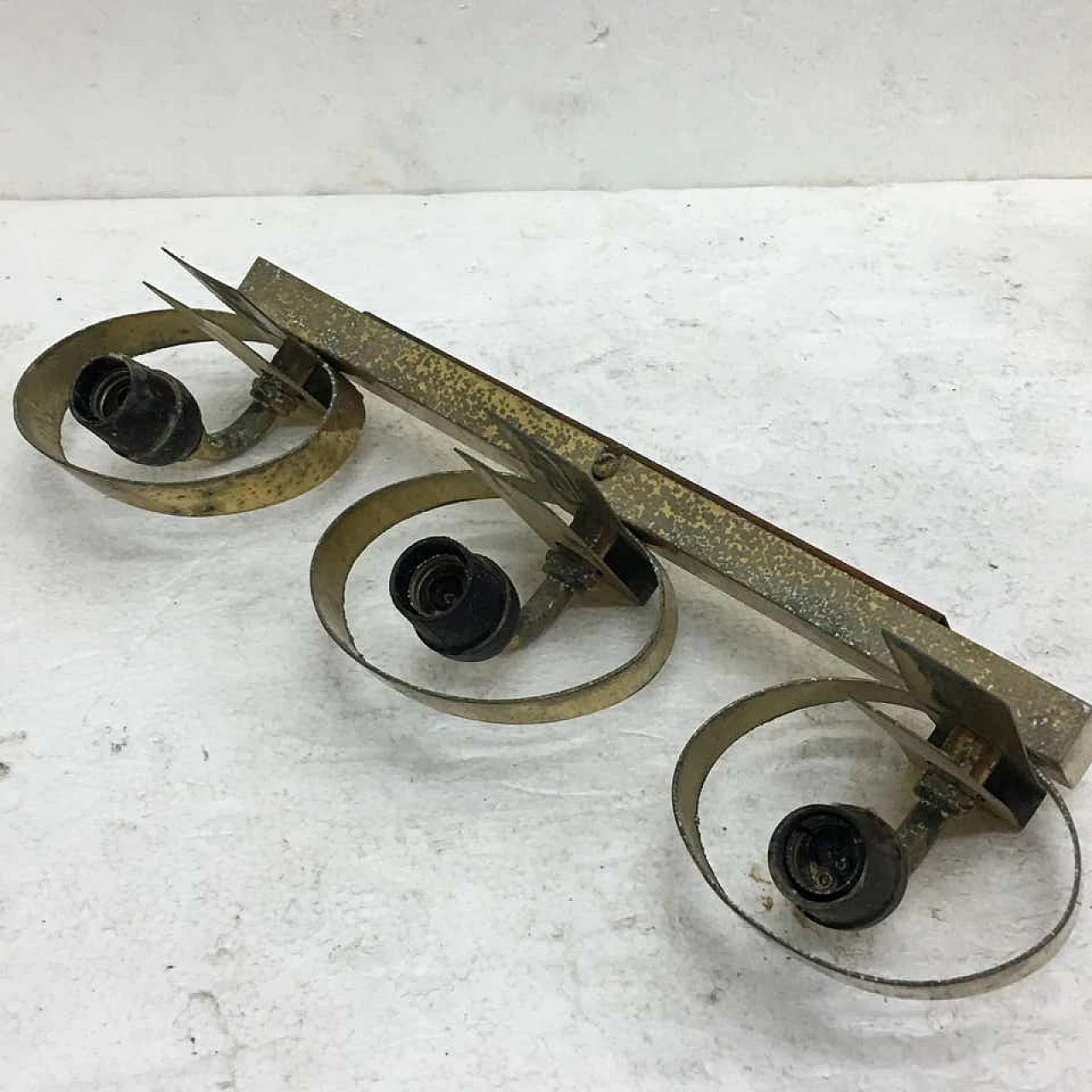 Lampada da parete nello stile di Fontana Arte, anni '50 1138383