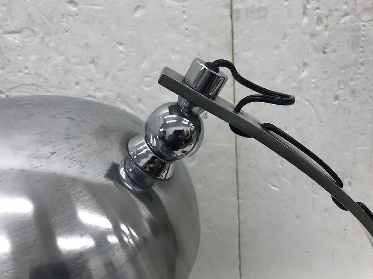 Space Age steel table lamp attributed to Arredoluce, 70's 1138440