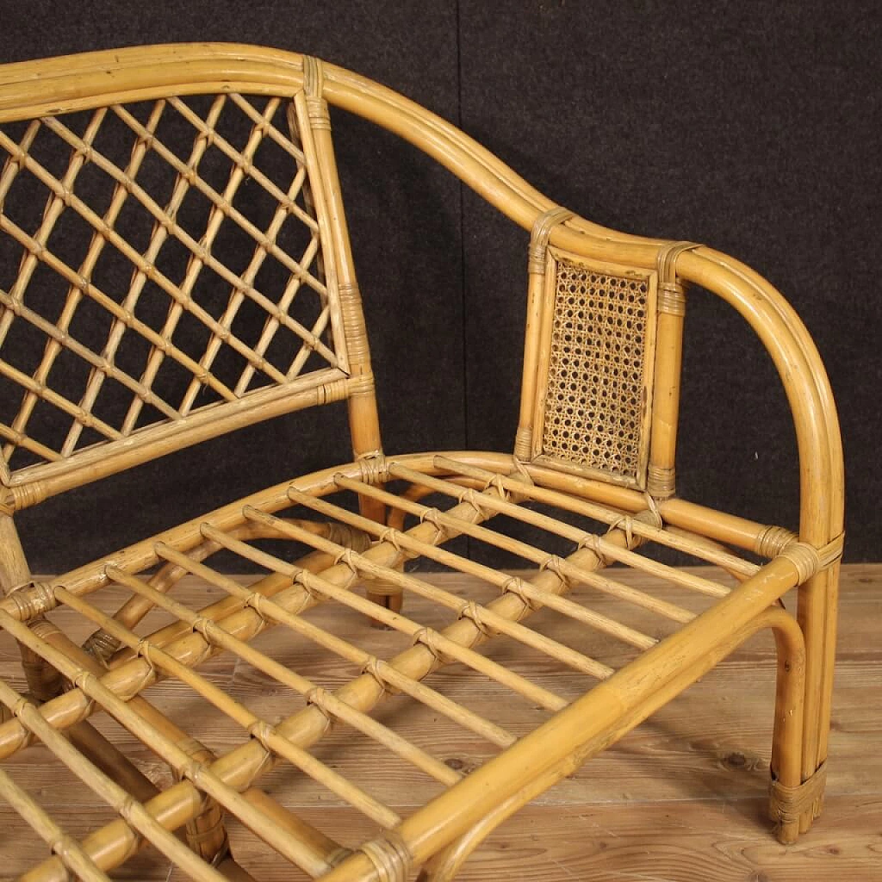 Italian Wicker sofa, 60s 1138724