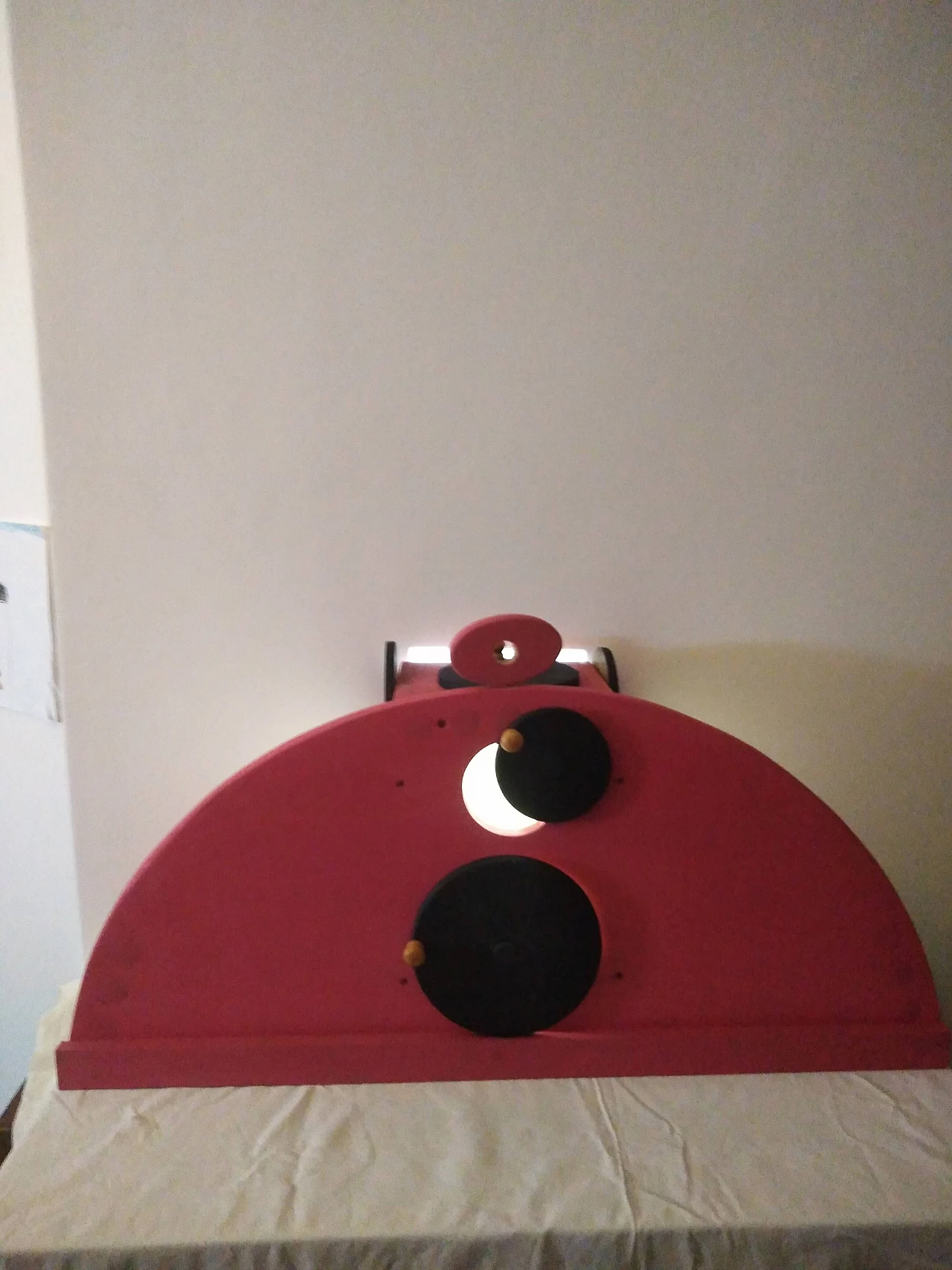 Moon phase red and black table lamp, 2000s 1139794