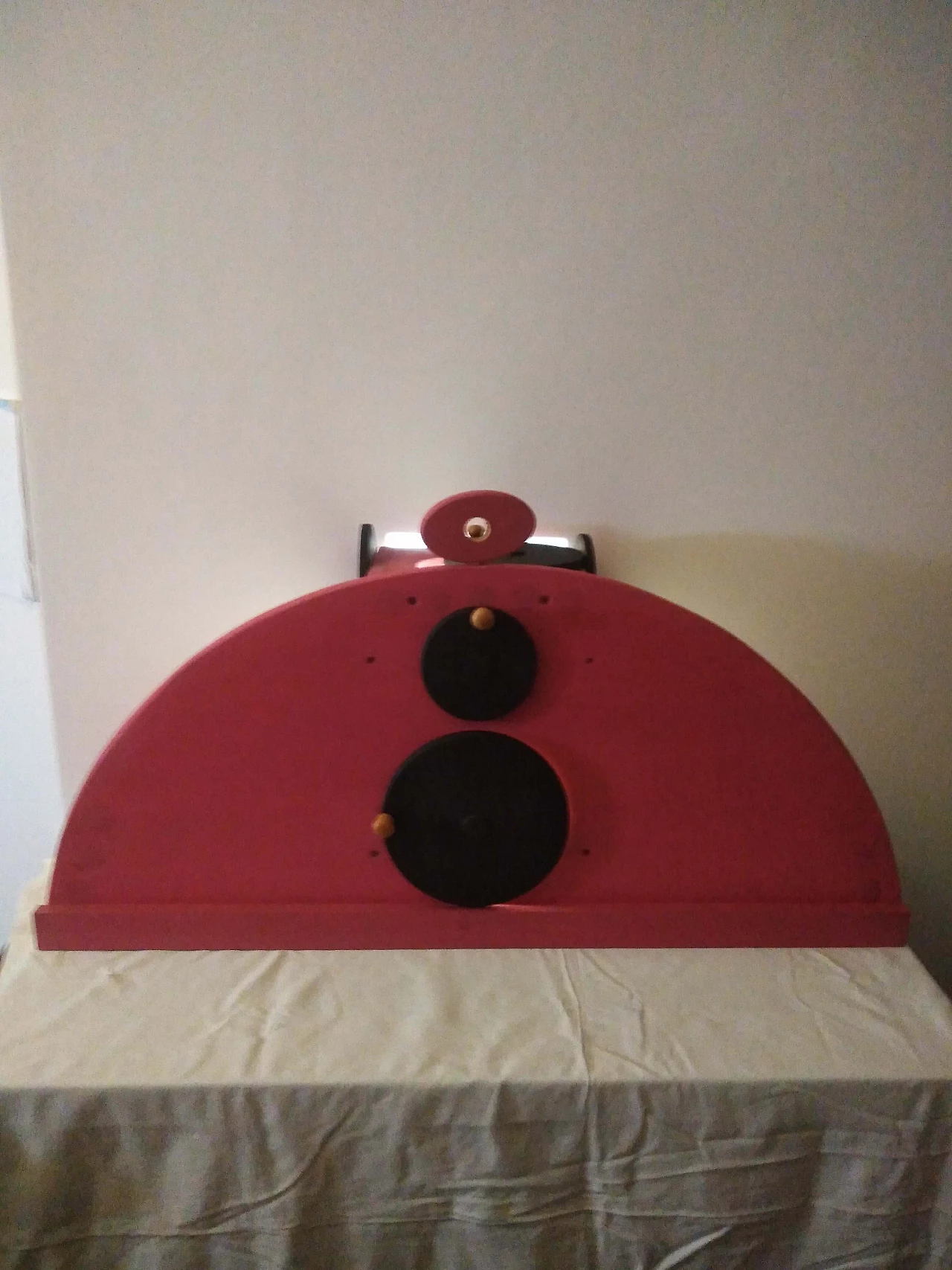 Moon phase red and black table lamp, 2000s 1139796