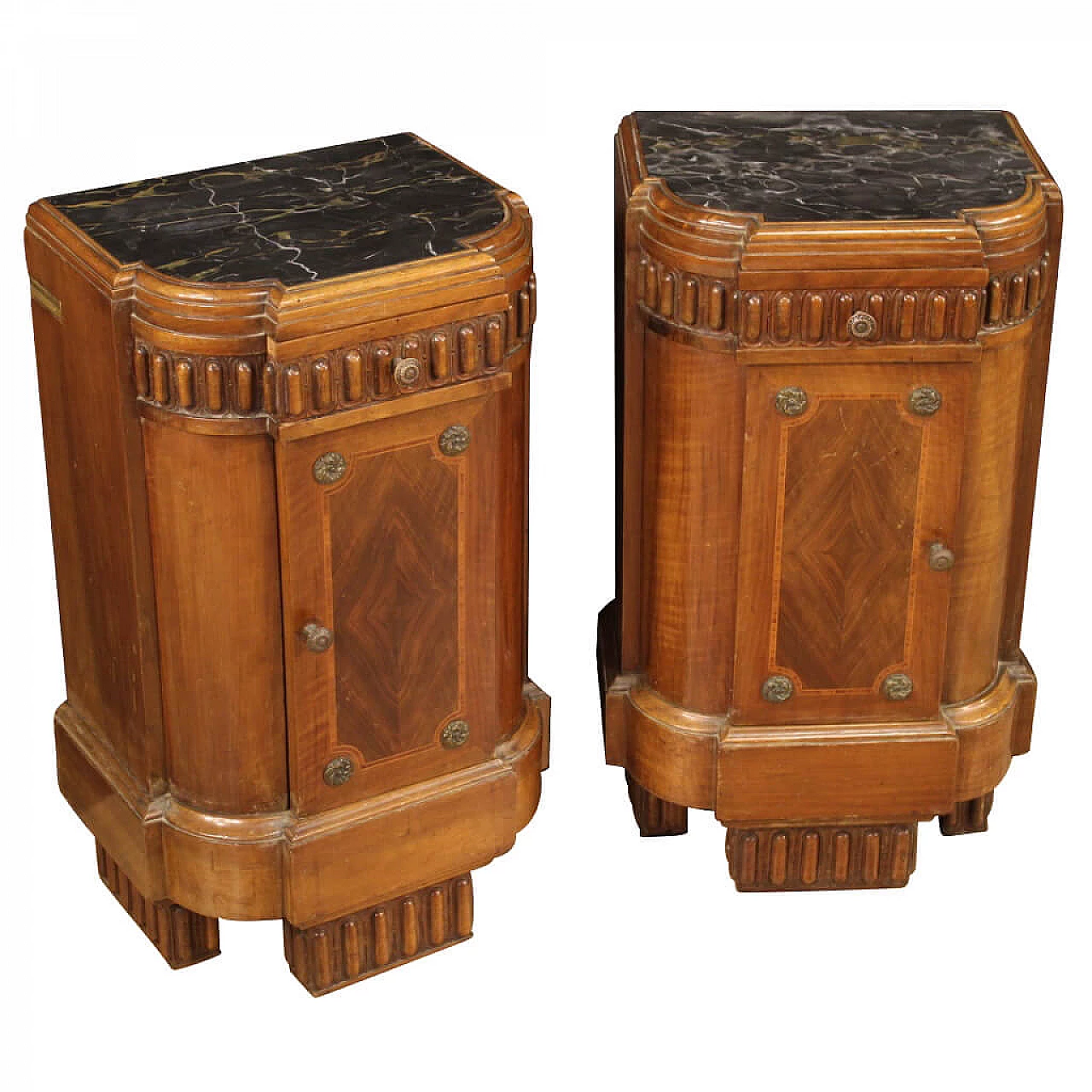 Pair of Italian Art Deco nightstands 1140420