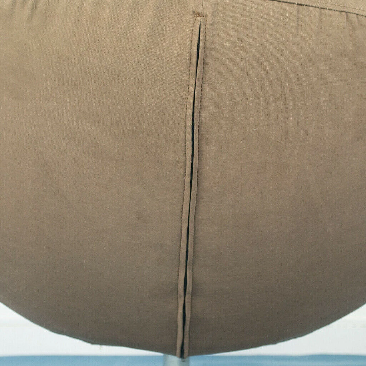 Swivel armchair in brown fabric, 70's 1140479