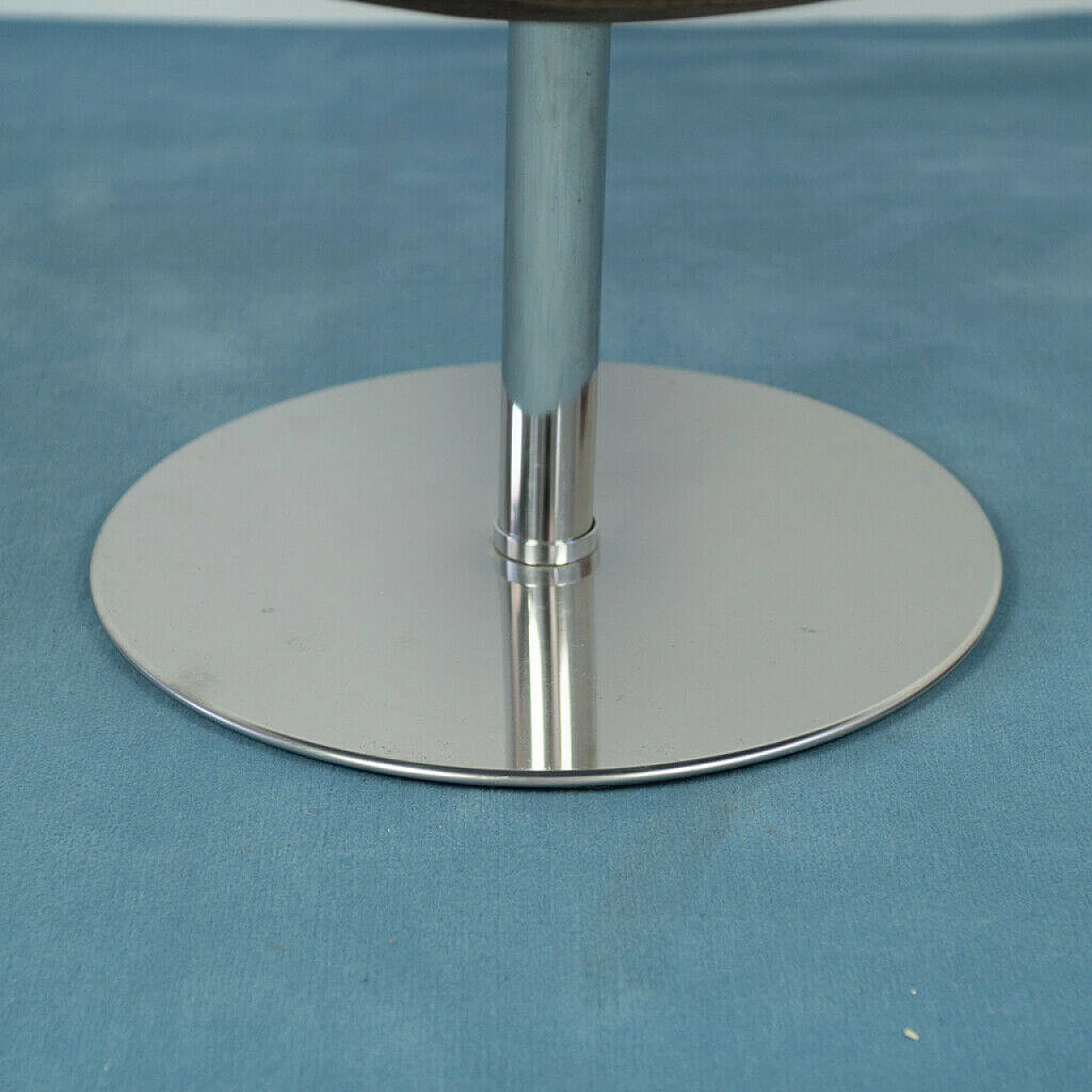 Swivel armchair in brown fabric, 70's 1140481