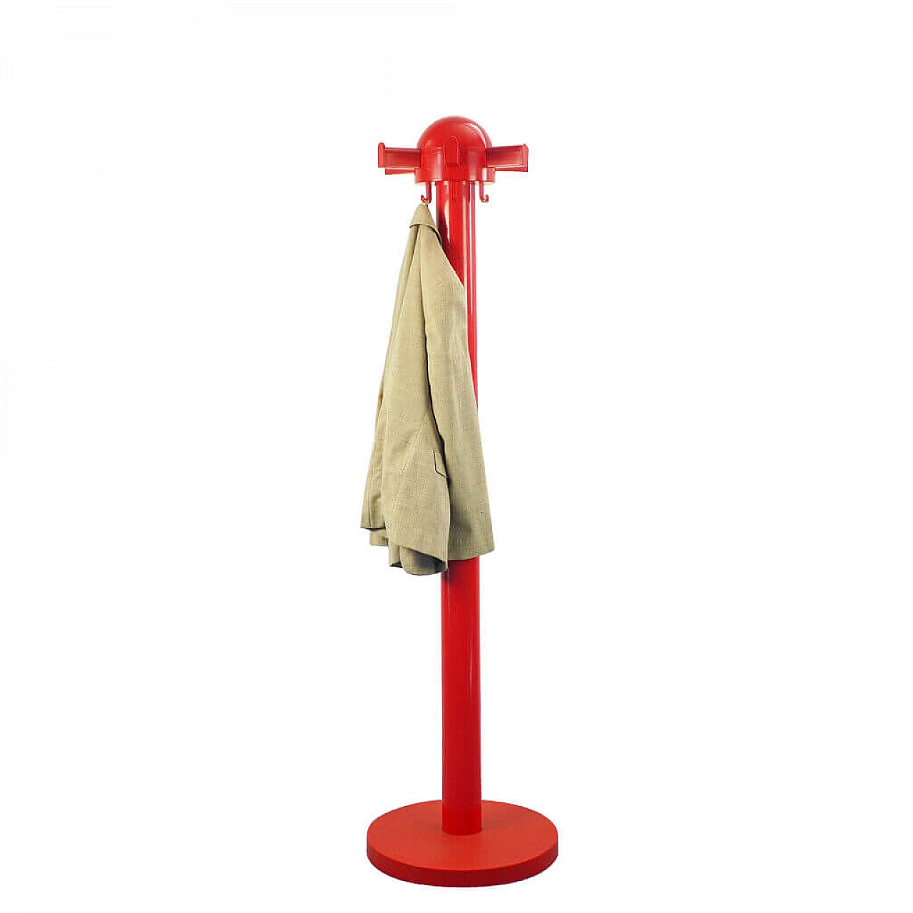 Kartell red coat rack, 60s 1141043