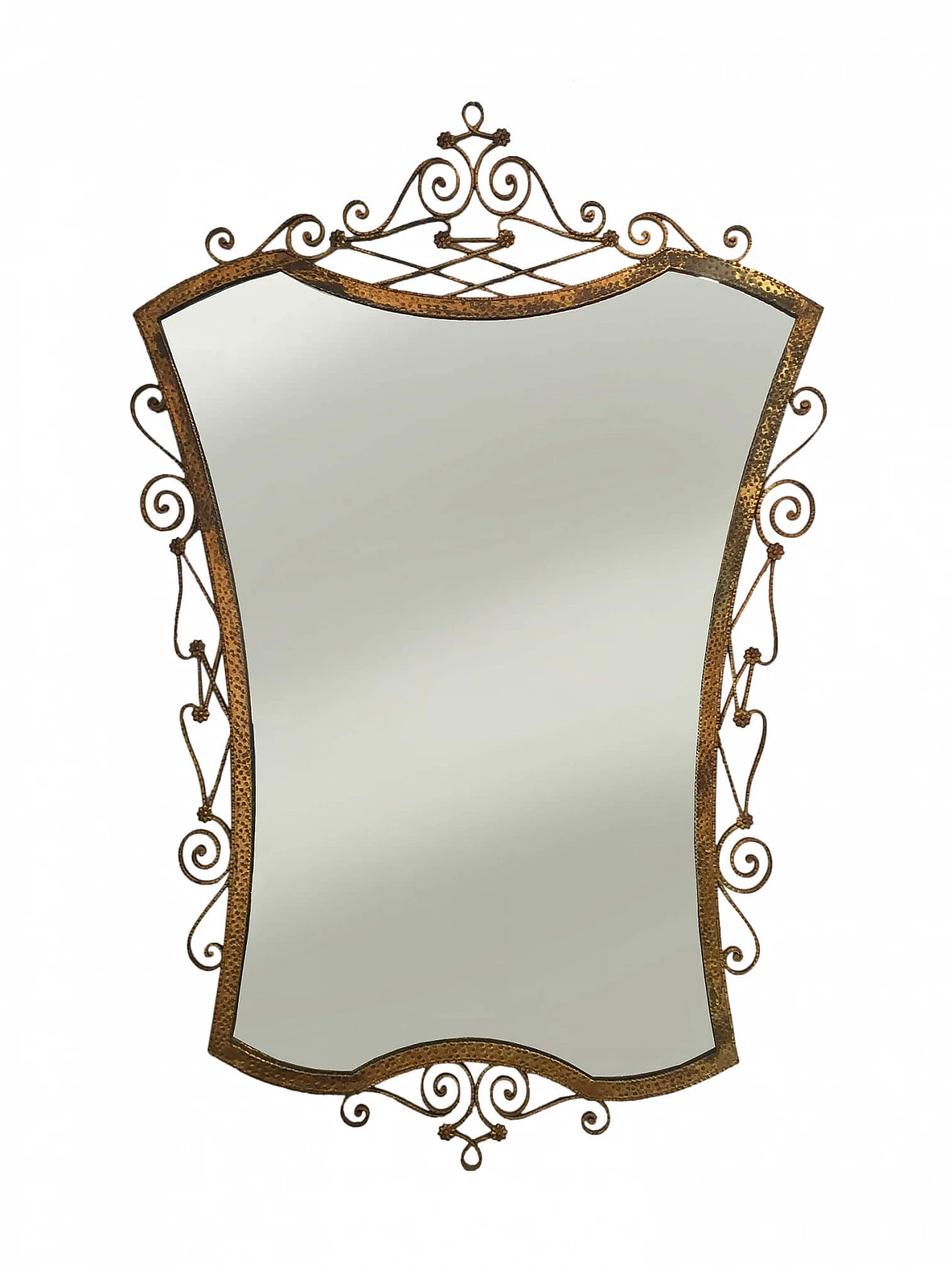 Specchio in ottone di Pier Luigi Colli, anni '50 1141119