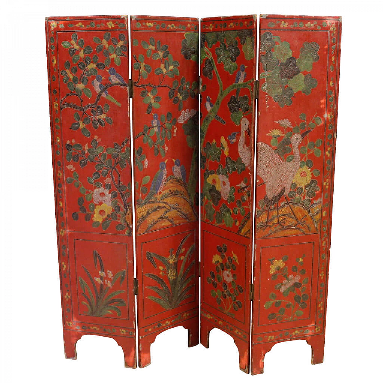 Paravento francese laccato a cineseria 1141903