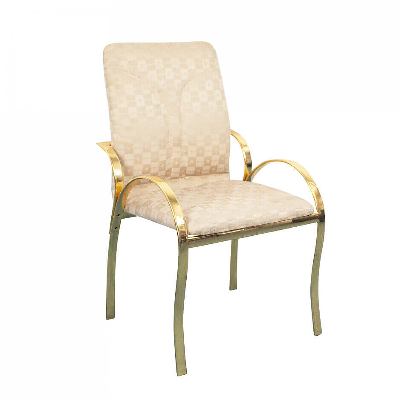 4 Sedie da pranzo in ottone, anni '70 1142100