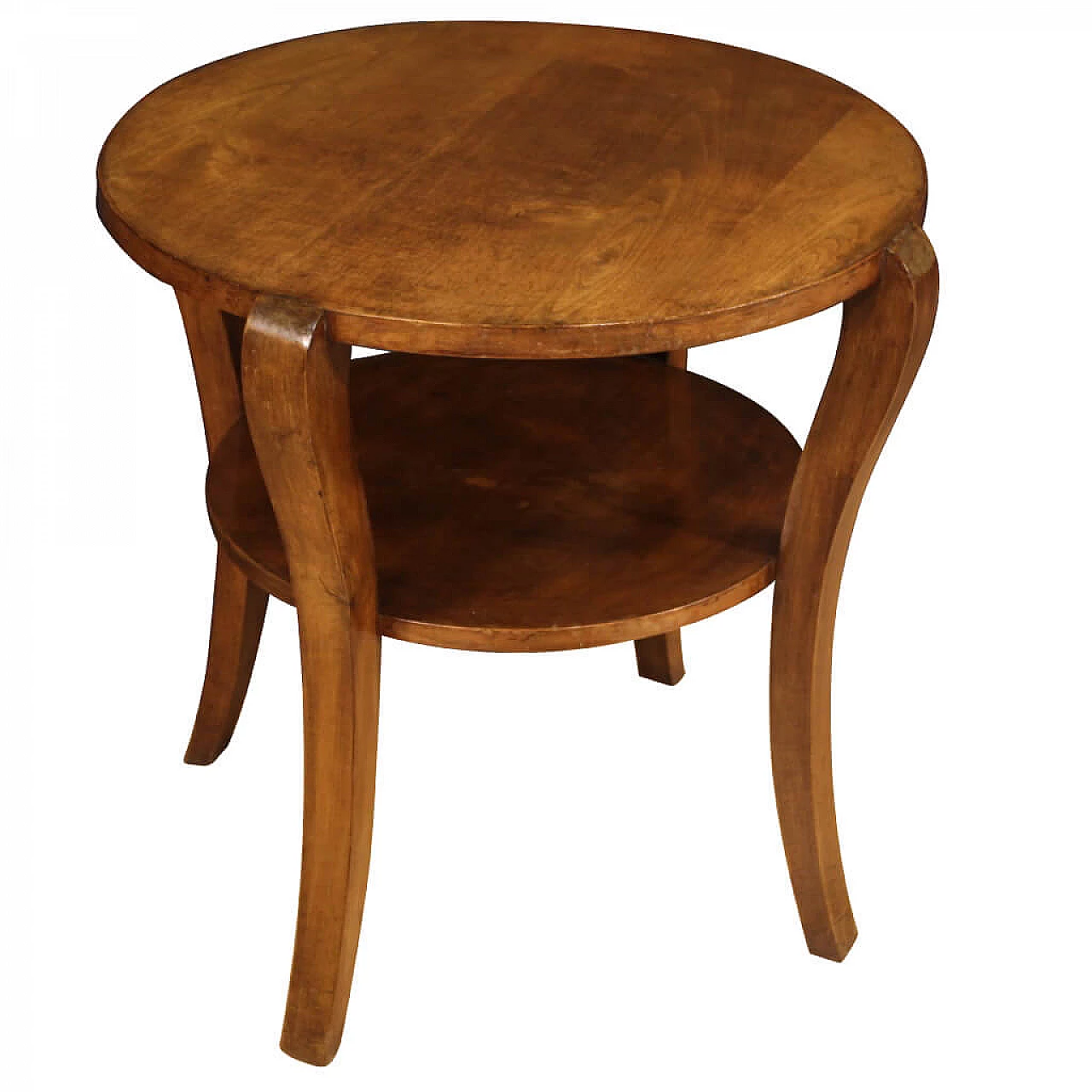 Italian design coffee table in walnut and beech wood 1142106