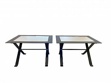 Pair of coffee tables, 70's