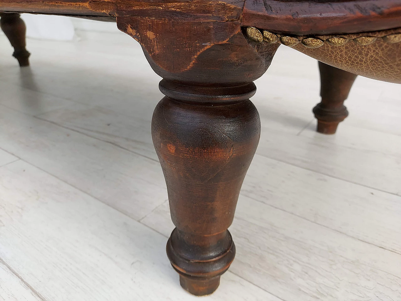 Antica chaise longue danese d'epoca, inizio del XX secolo 1142168