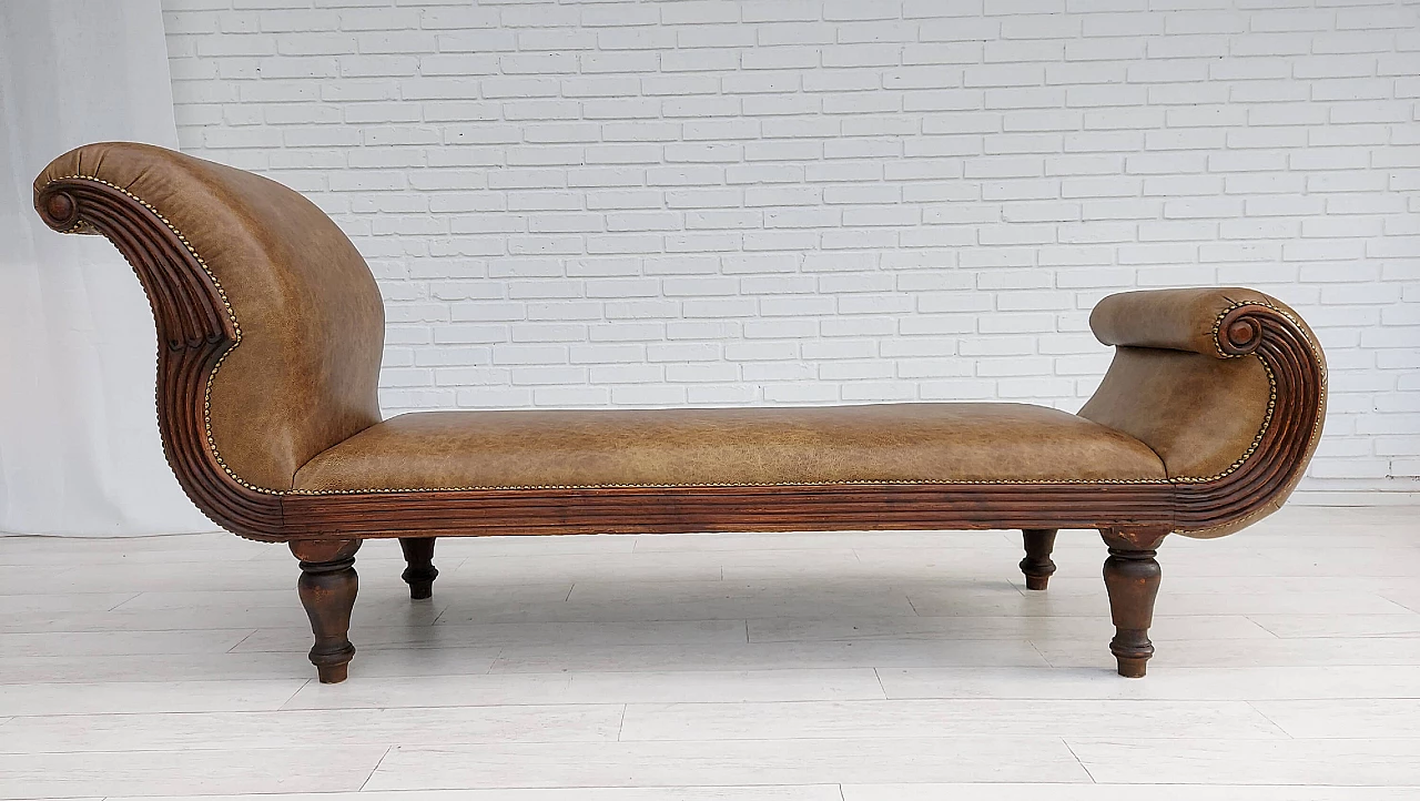 Danish antique chaise longue, early 20th century 1142172