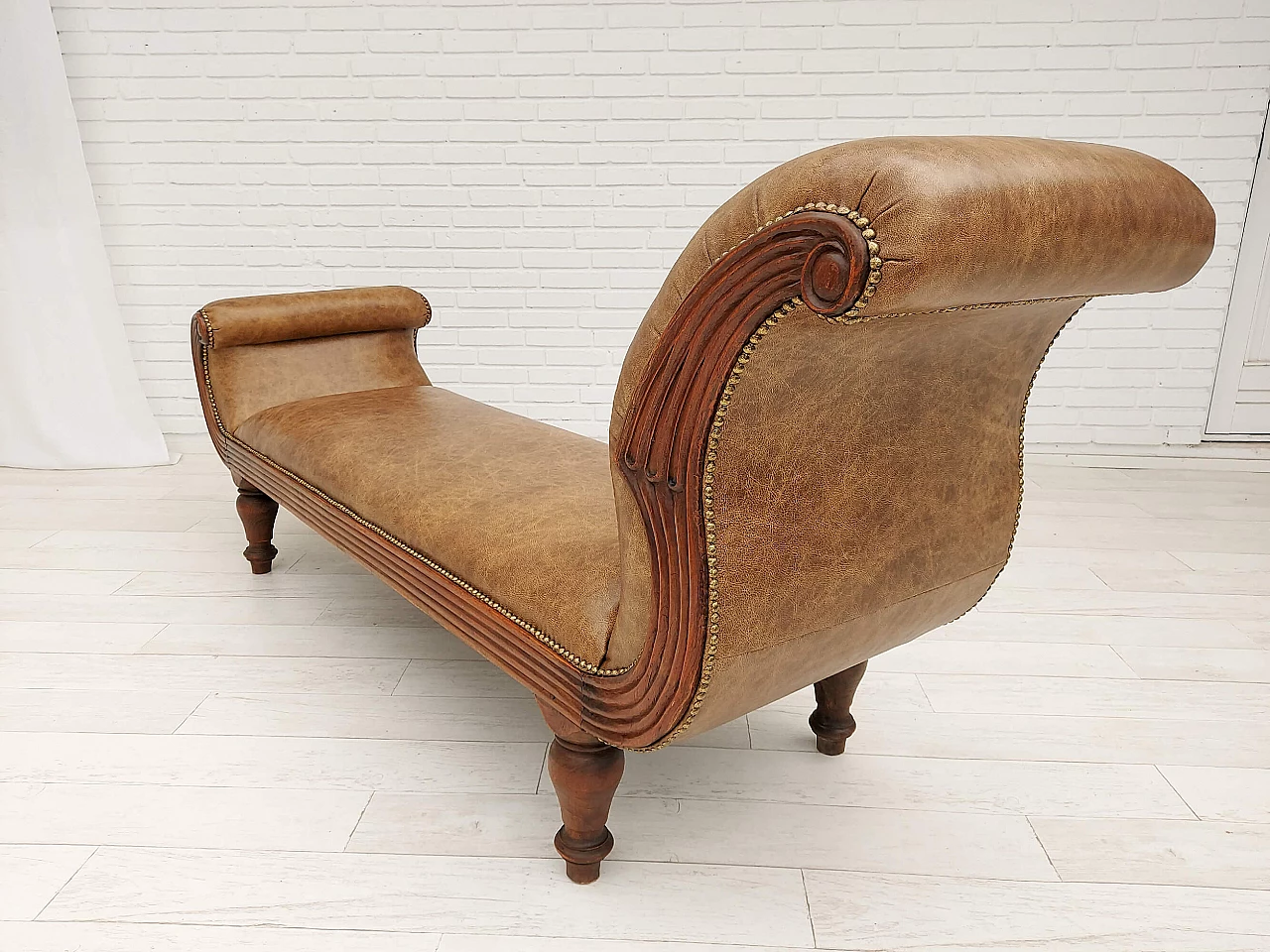 Danish antique chaise longue, early 20th century 1142180