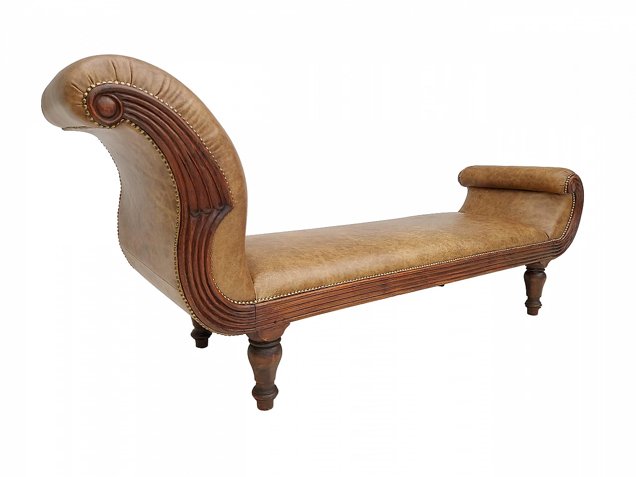 Antica chaise longue danese d'epoca, inizio del XX secolo 1142319