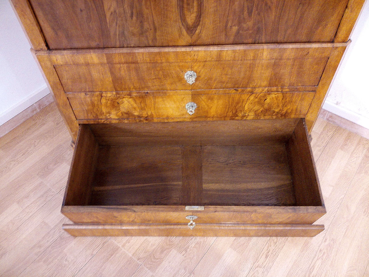 Secretaire in oak and briarwood, late 19th century 1143071