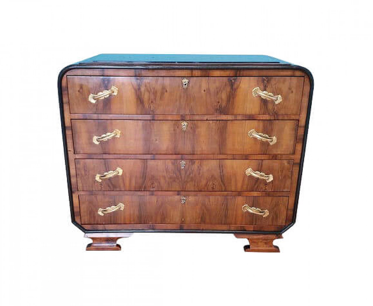 Walnut Art Deco chest of drawers 1143141
