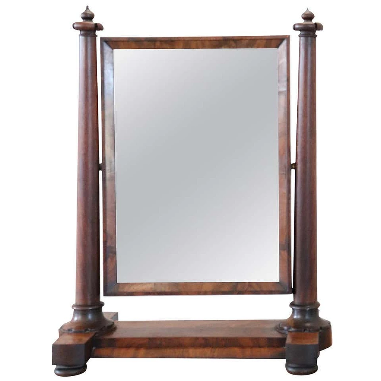 Antique mahogany Psyche mirror in mahogany, 19th century 1143181