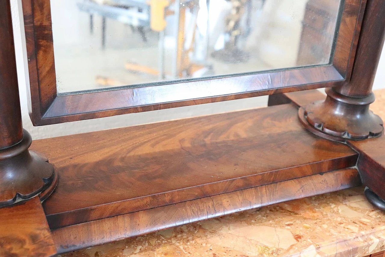 Specchiera Psiche antica in mogano, '800 1143186