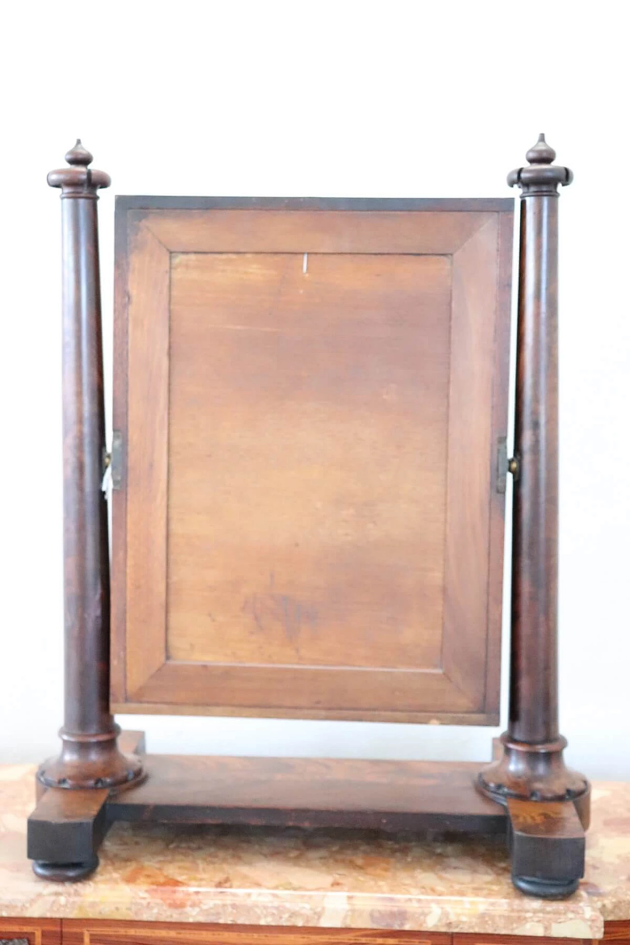 Antique mahogany Psyche mirror in mahogany, 19th century 1143189