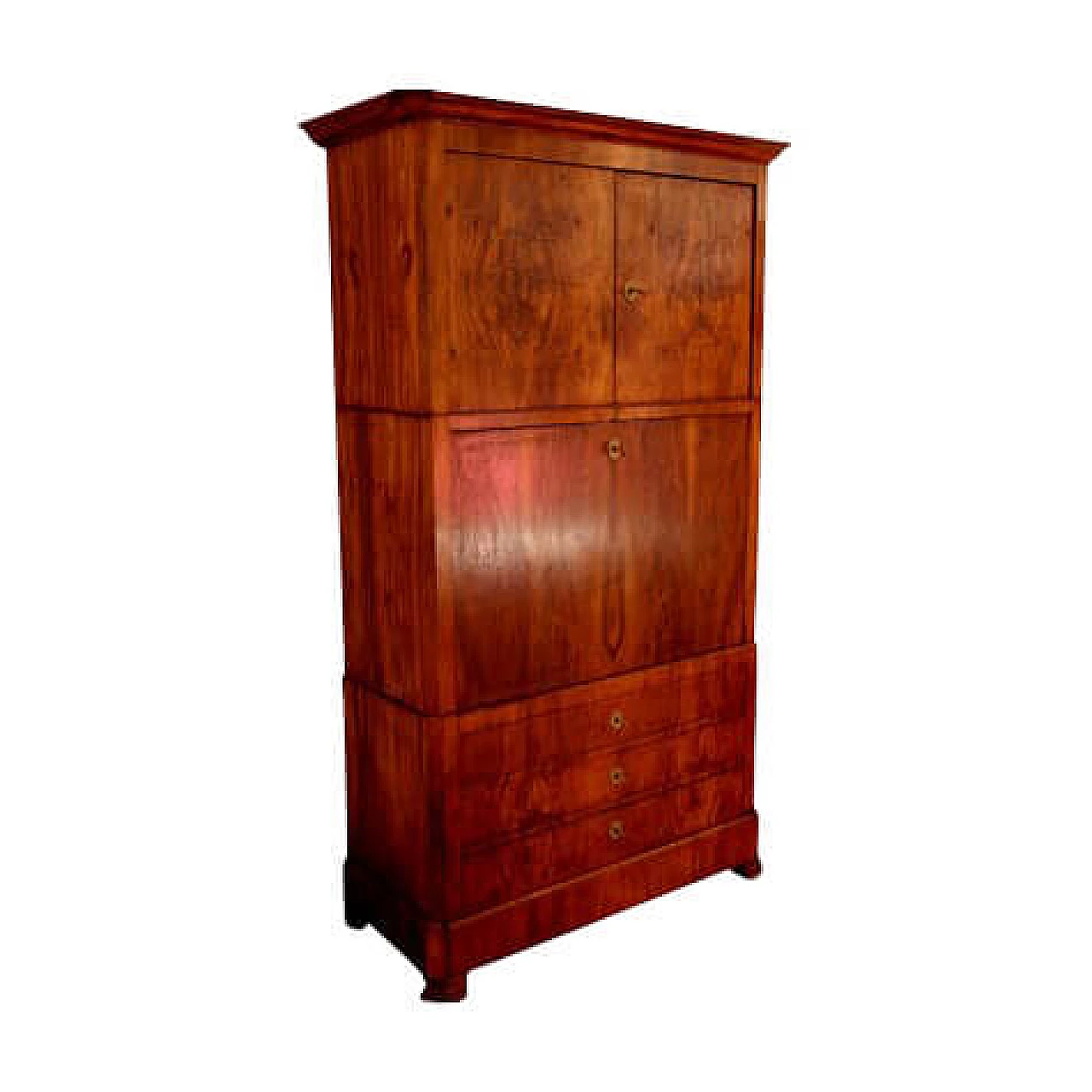 Secretaire in rovere e radica, fine '800 1143205