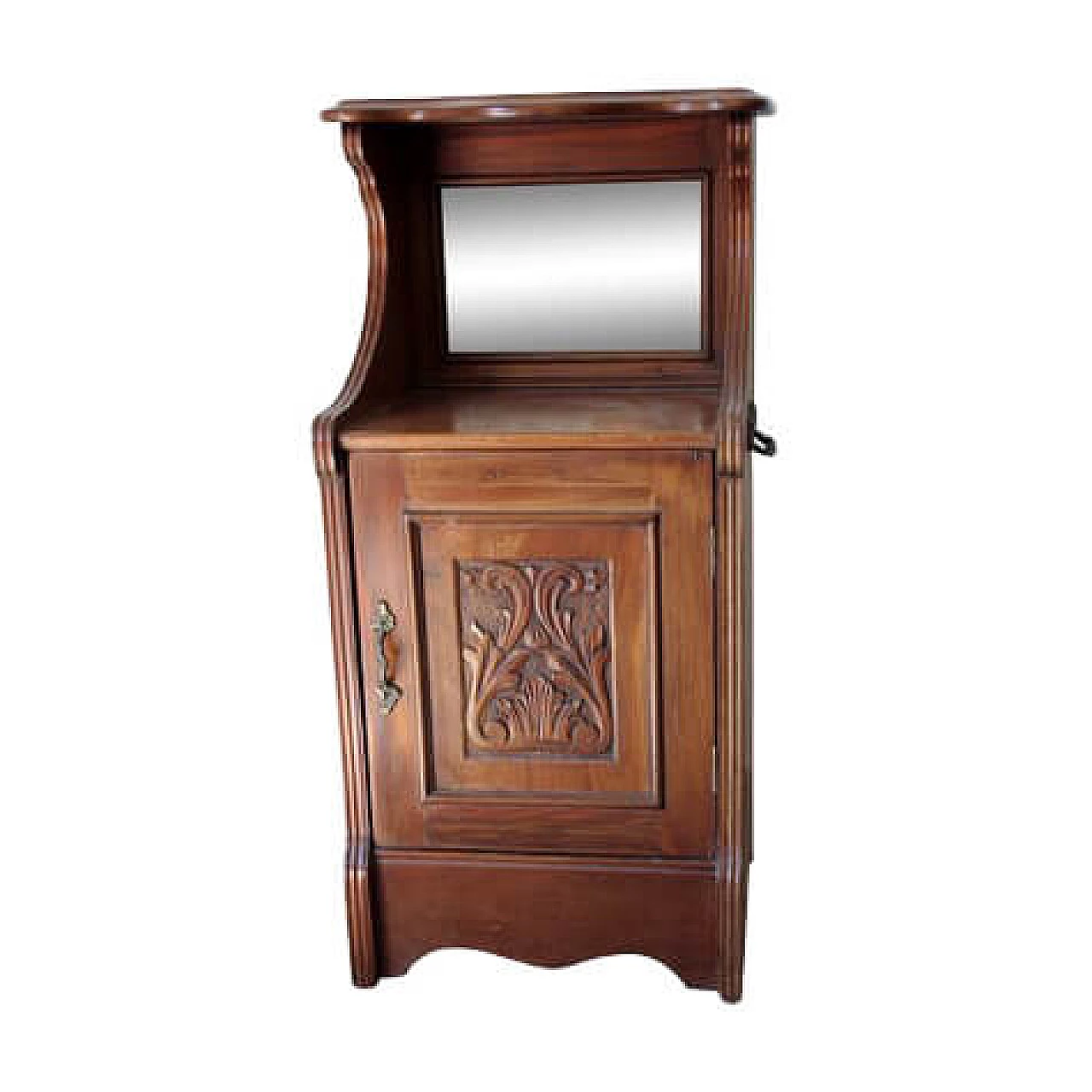 Antique English bedside table in mahogany, 19th century 1143208