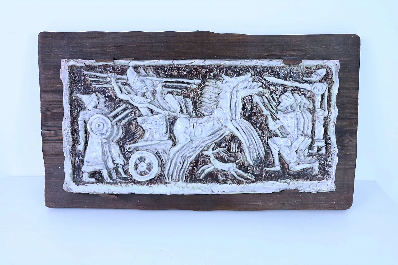 Ceramic panel with war scene 1143520