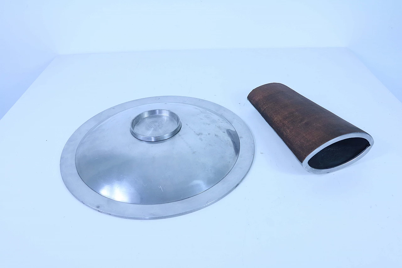 Aluminum Vase and Tray Set 1143538