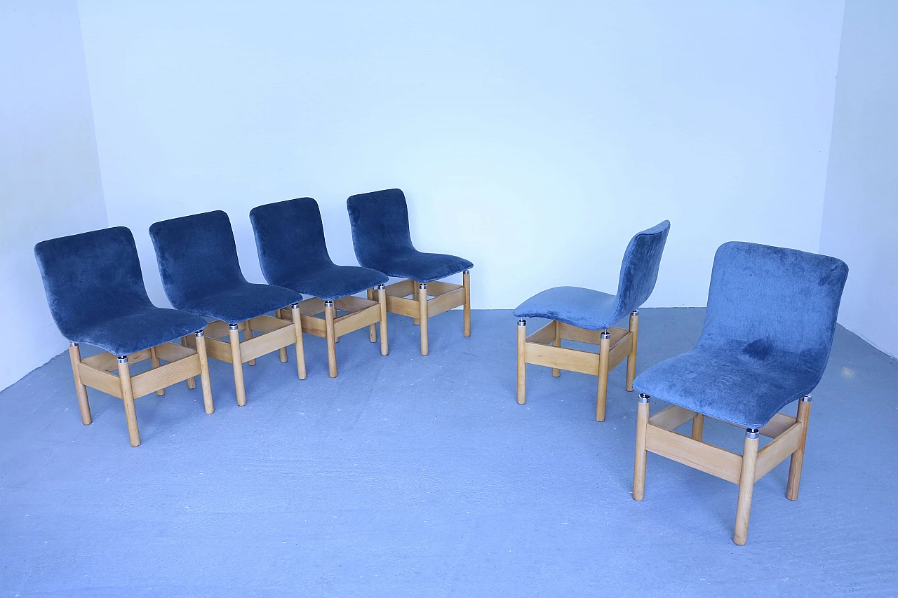 6 Chelsea chairs by Vittorio Introini for Saporiti Italia 1143618