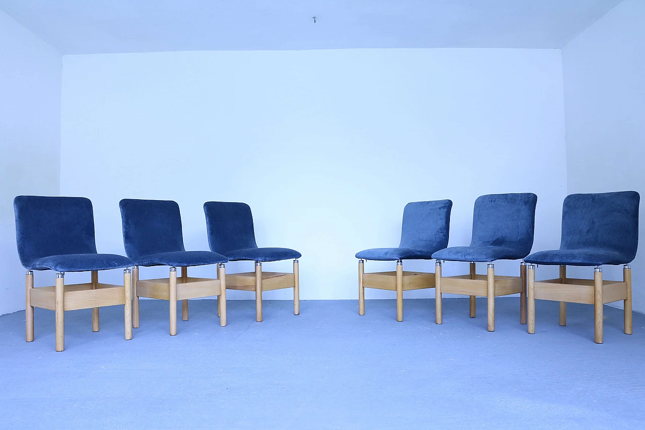 6 Chelsea chairs by Vittorio Introini for Saporiti Italia 1143621