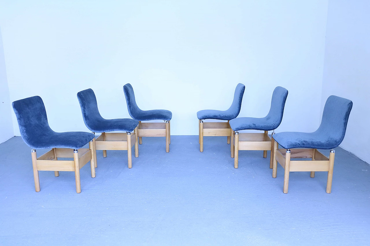 6 Chelsea chairs by Vittorio Introini for Saporiti Italia 1143623