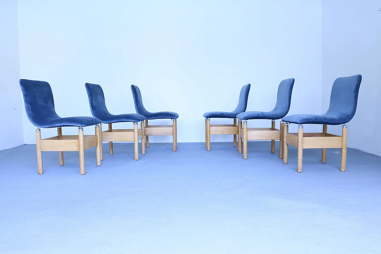 6 Chelsea chairs by Vittorio Introini for Saporiti Italia 1143624