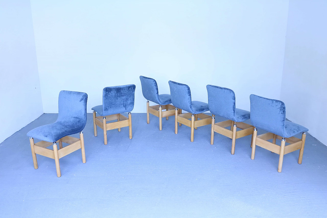 6 Chelsea chairs by Vittorio Introini for Saporiti Italia 1143627
