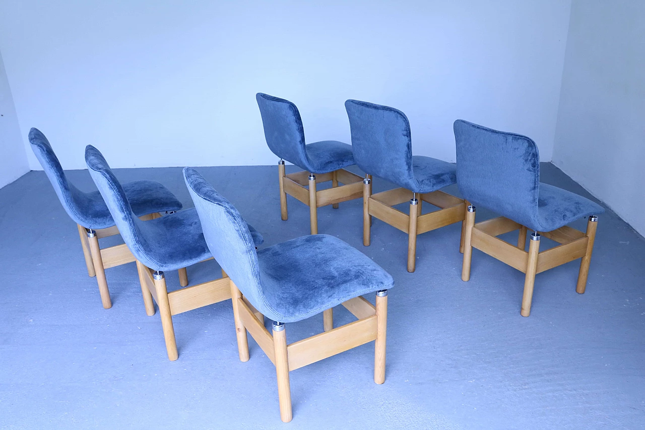 6 Chelsea chairs by Vittorio Introini for Saporiti Italia 1143633