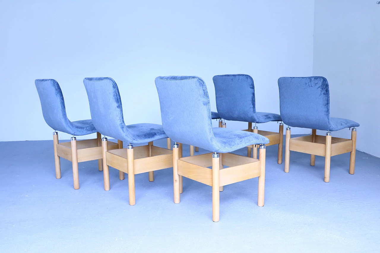 6 Chelsea chairs by Vittorio Introini for Saporiti Italia 1143634