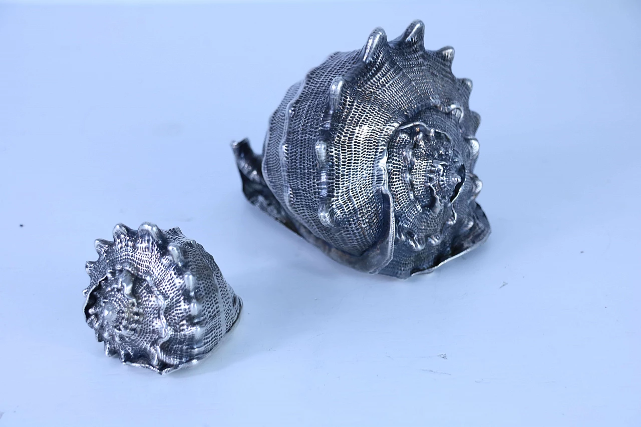 Pair of silver coated shells 1143680