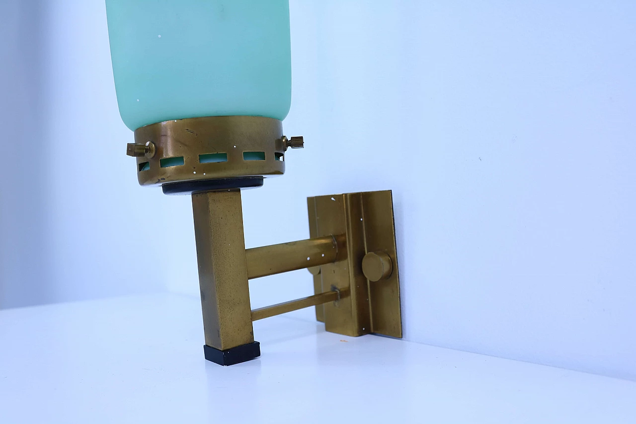 Applique in vetro e ottone 1143763