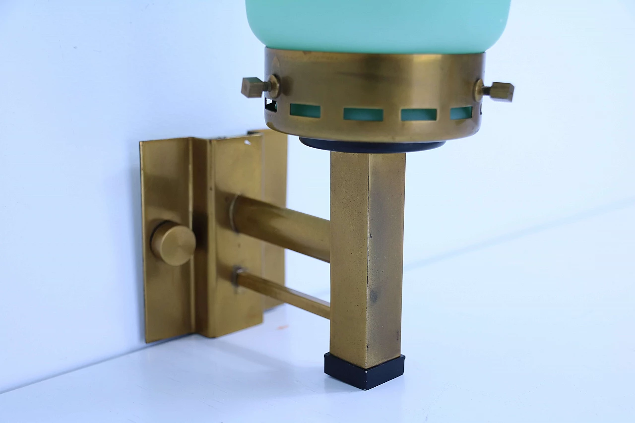 Applique in vetro e ottone 1143769