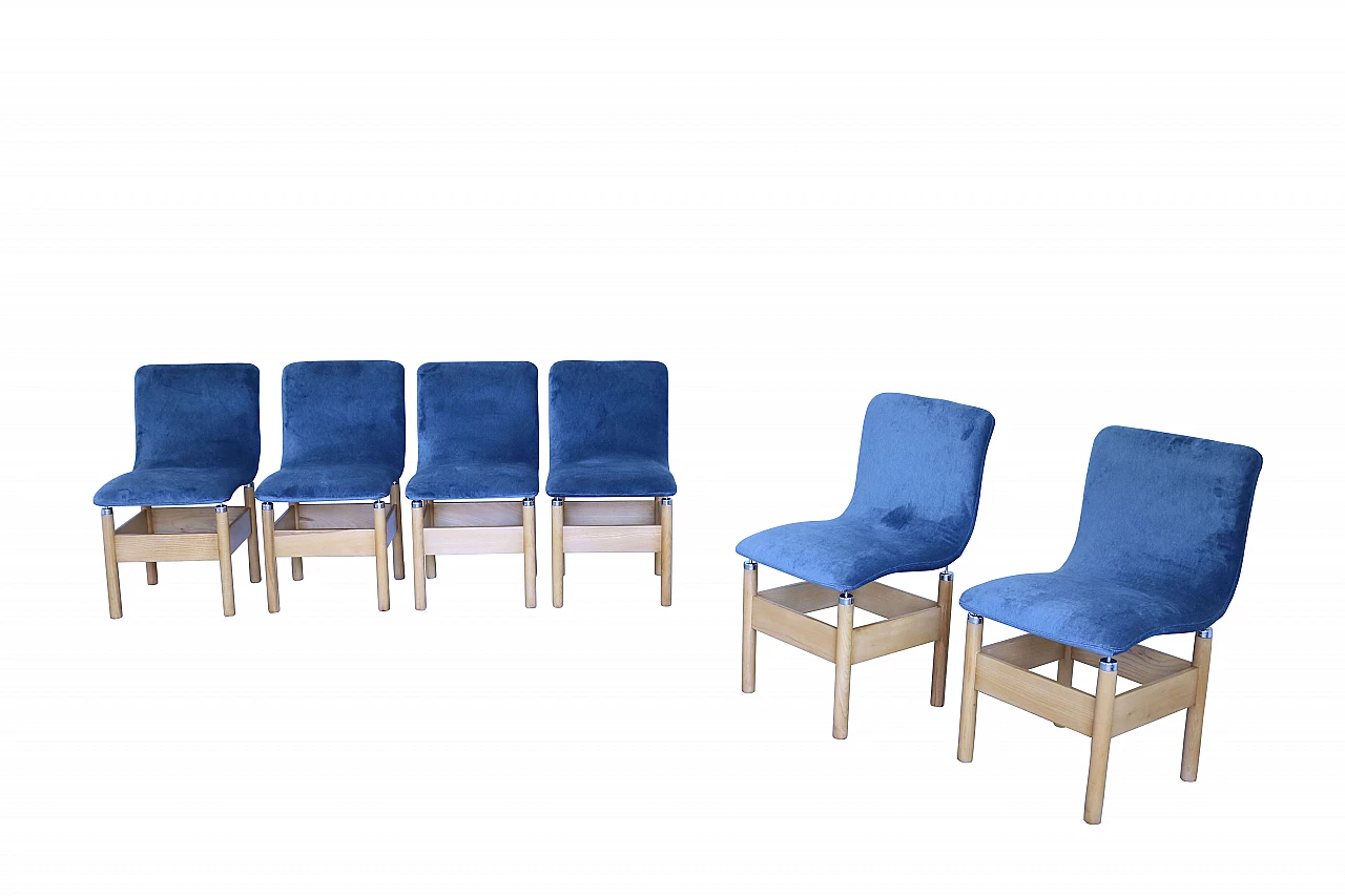 6 Chelsea chairs by Vittorio Introini for Saporiti Italia 1144568