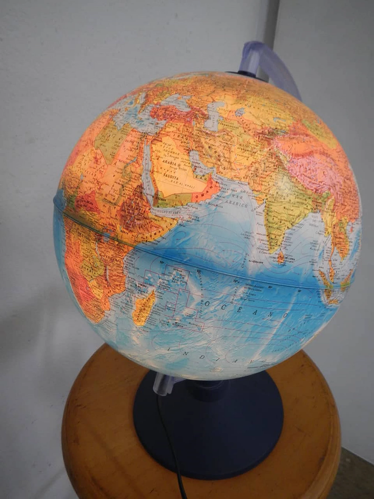 Rifoli globe with light, made in Italy, 90s 1180543