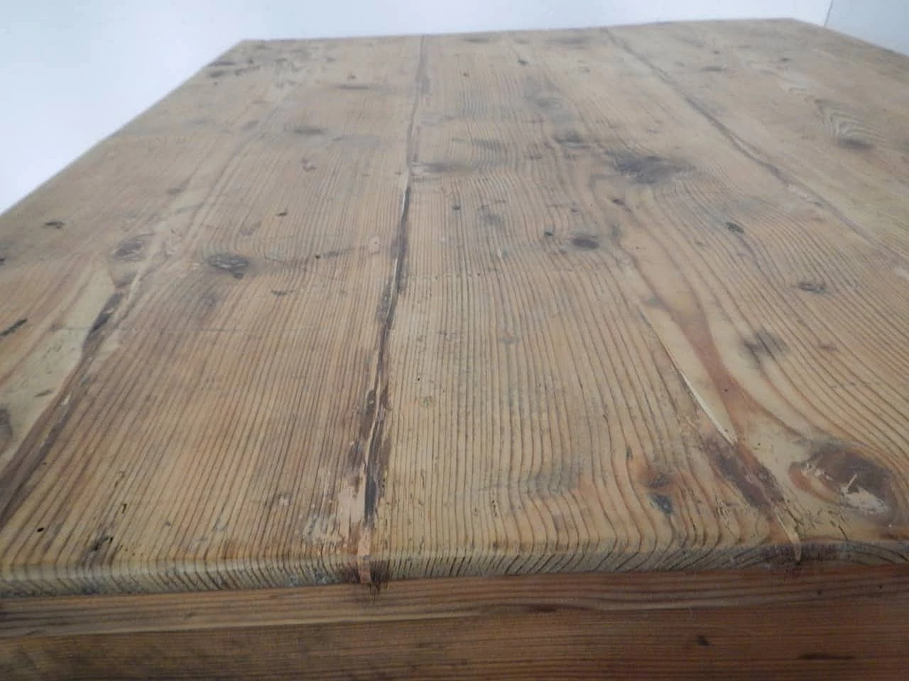 Trunk or case in fir wood with lid, 50s 1180574