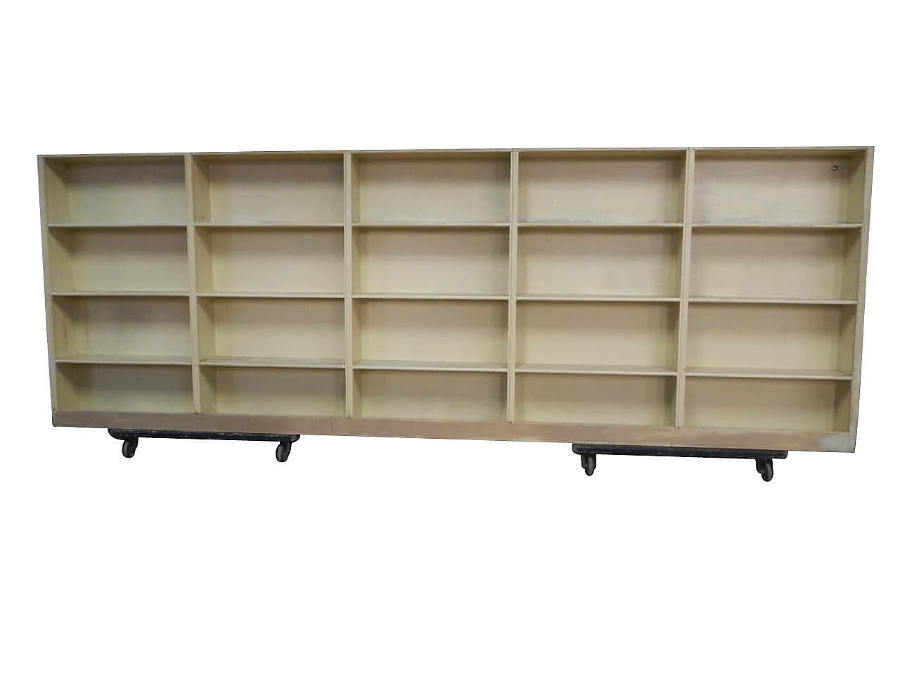 Large ulti shelf bookcase in fir wood, 50s 1180638
