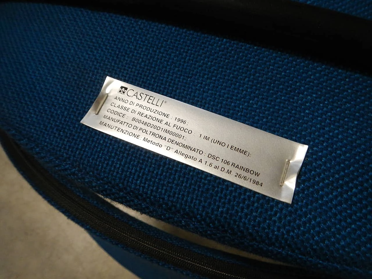 Pair of office chairs by Castelli, 90s 1180742